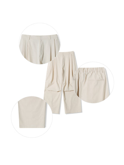 Parra Linen Tuck Pants