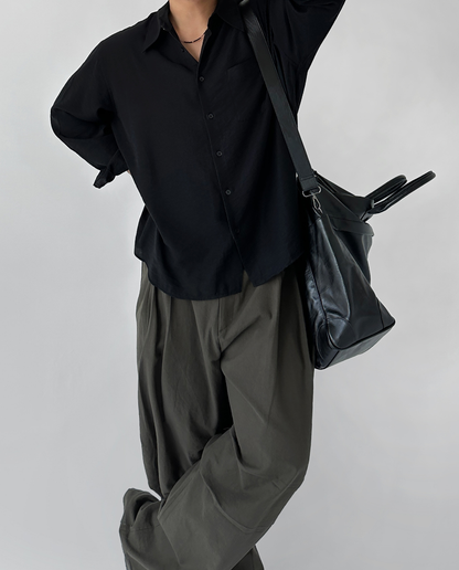 Parra Linen Tuck Pants