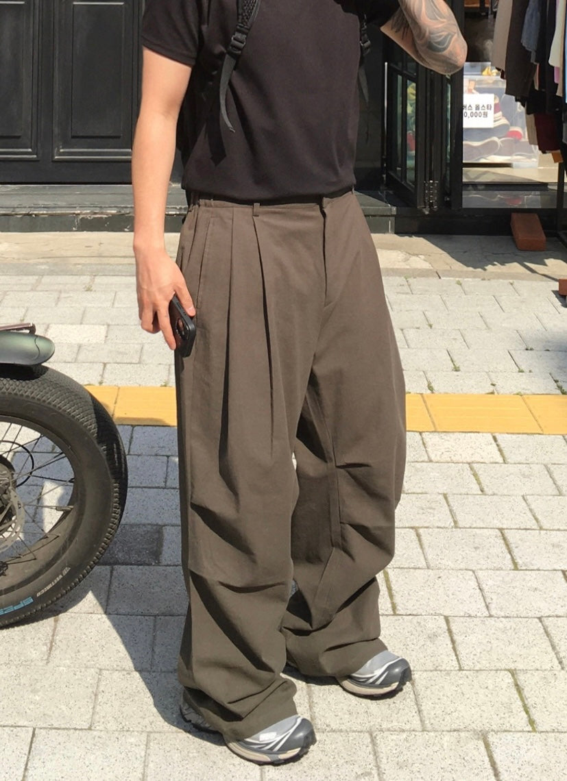 Parra Linen Tuck Pants