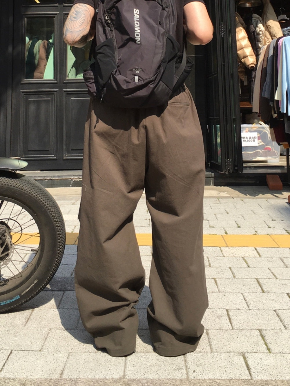 Parra Linen Tuck Pants