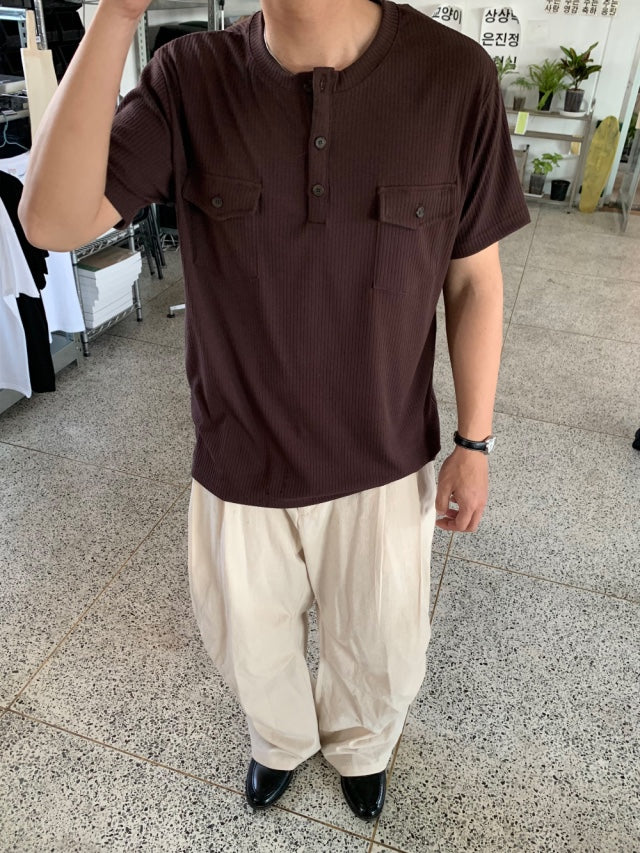 Parra Linen Tuck Pants