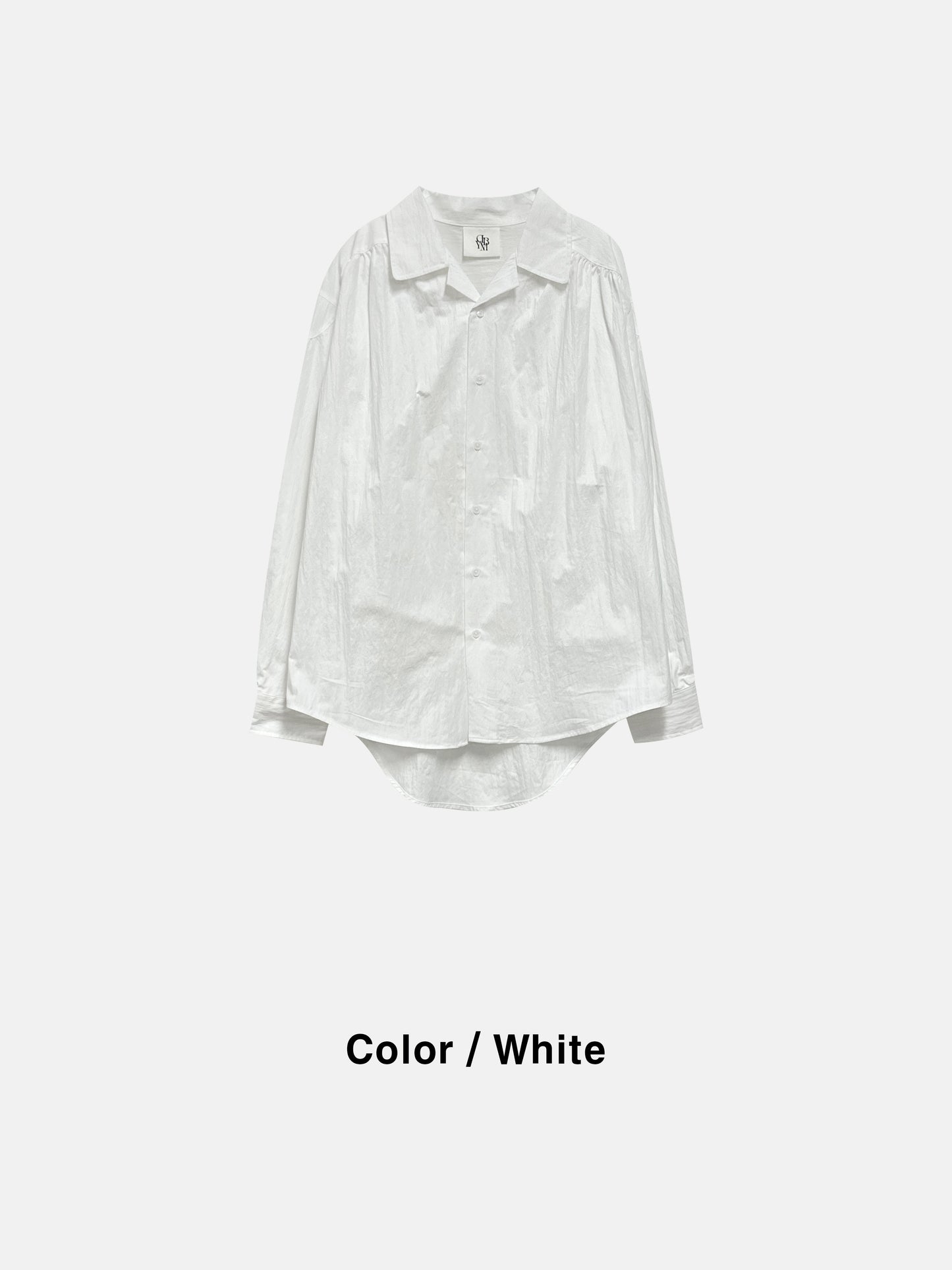 Lightweight Cotton Gathered Shirt