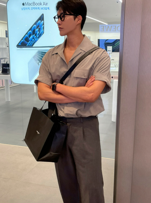 Short Sleeve Textured Shirt