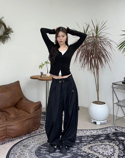 Wide Stripe Trousers