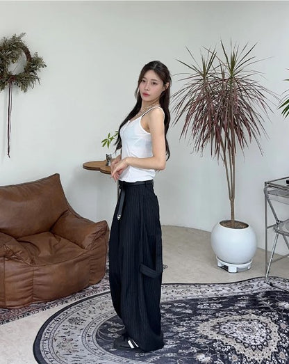 Wide Stripe Trousers