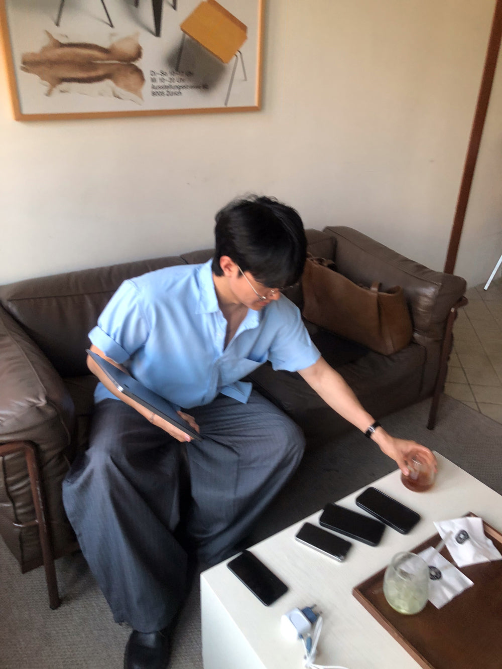 Wide Striped Trousers