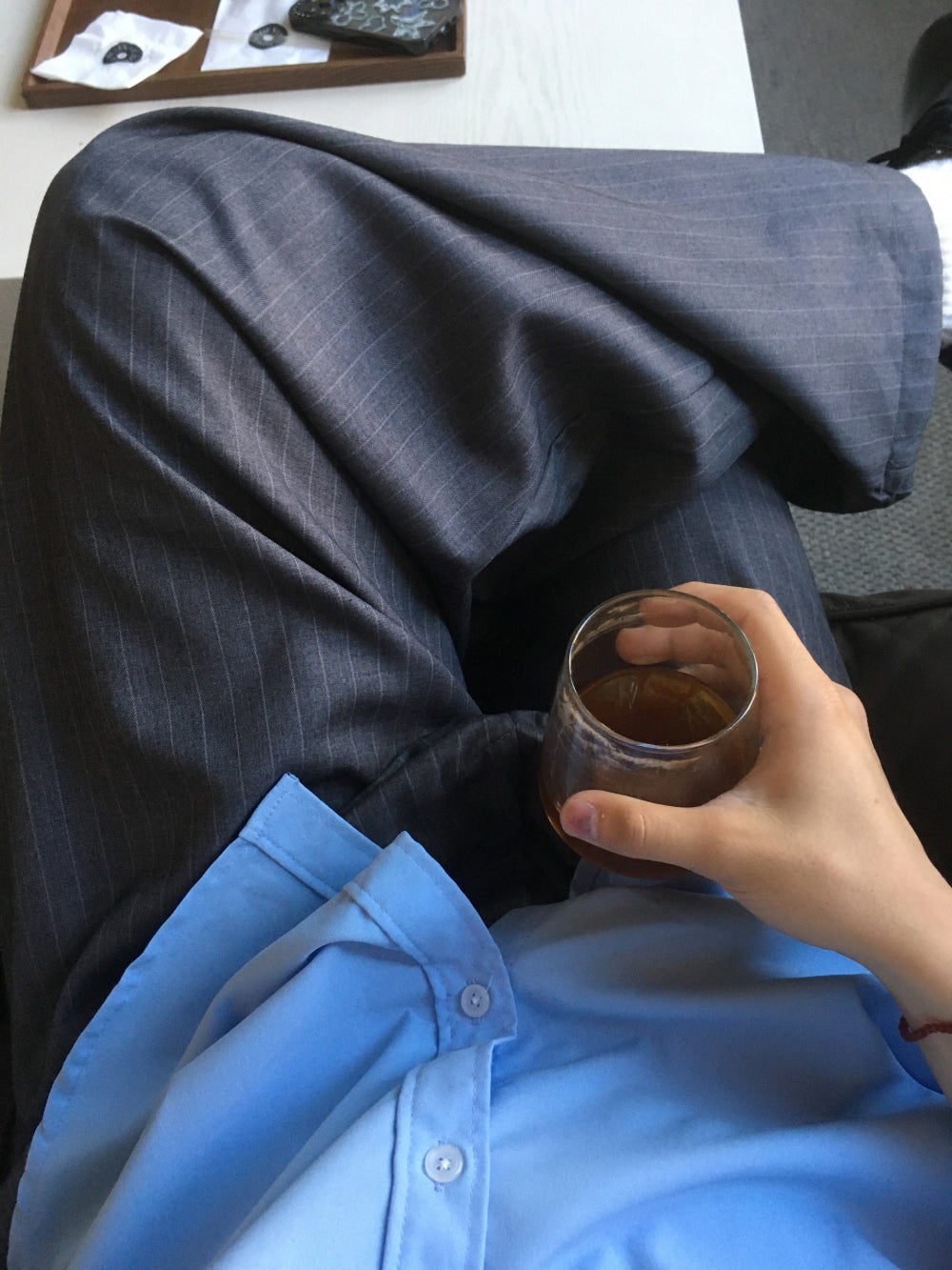 Wide Striped Trousers