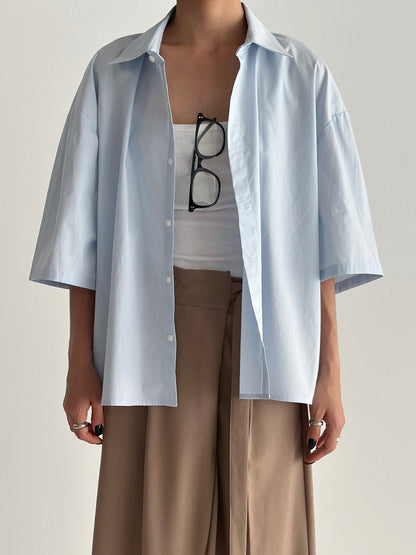 Cropped Cotton Shirt