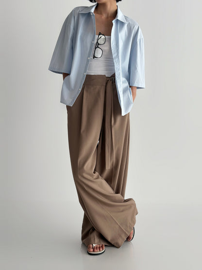 Cropped Cotton Shirt