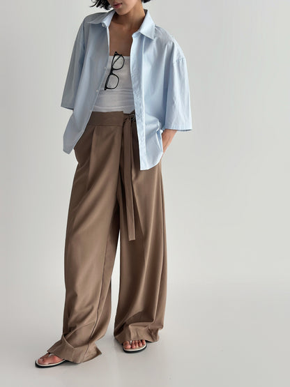 Cropped Cotton Shirt