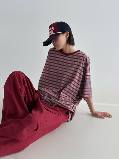 Multi Stripe Overfit T-shirt