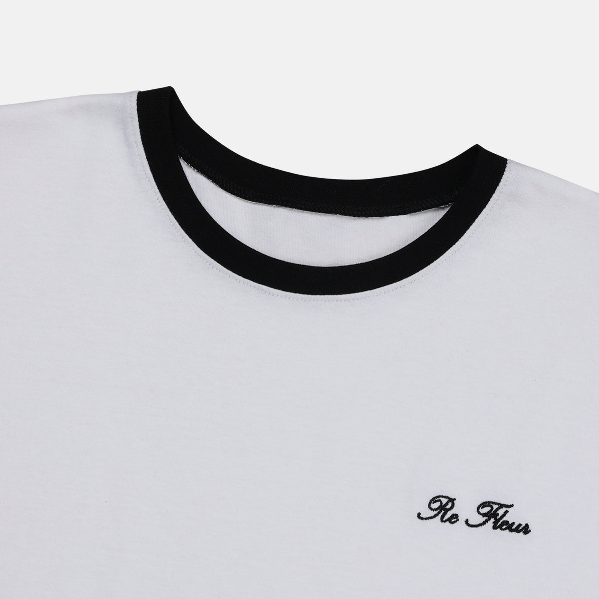 Contrast Trim Cotton T-Shirt