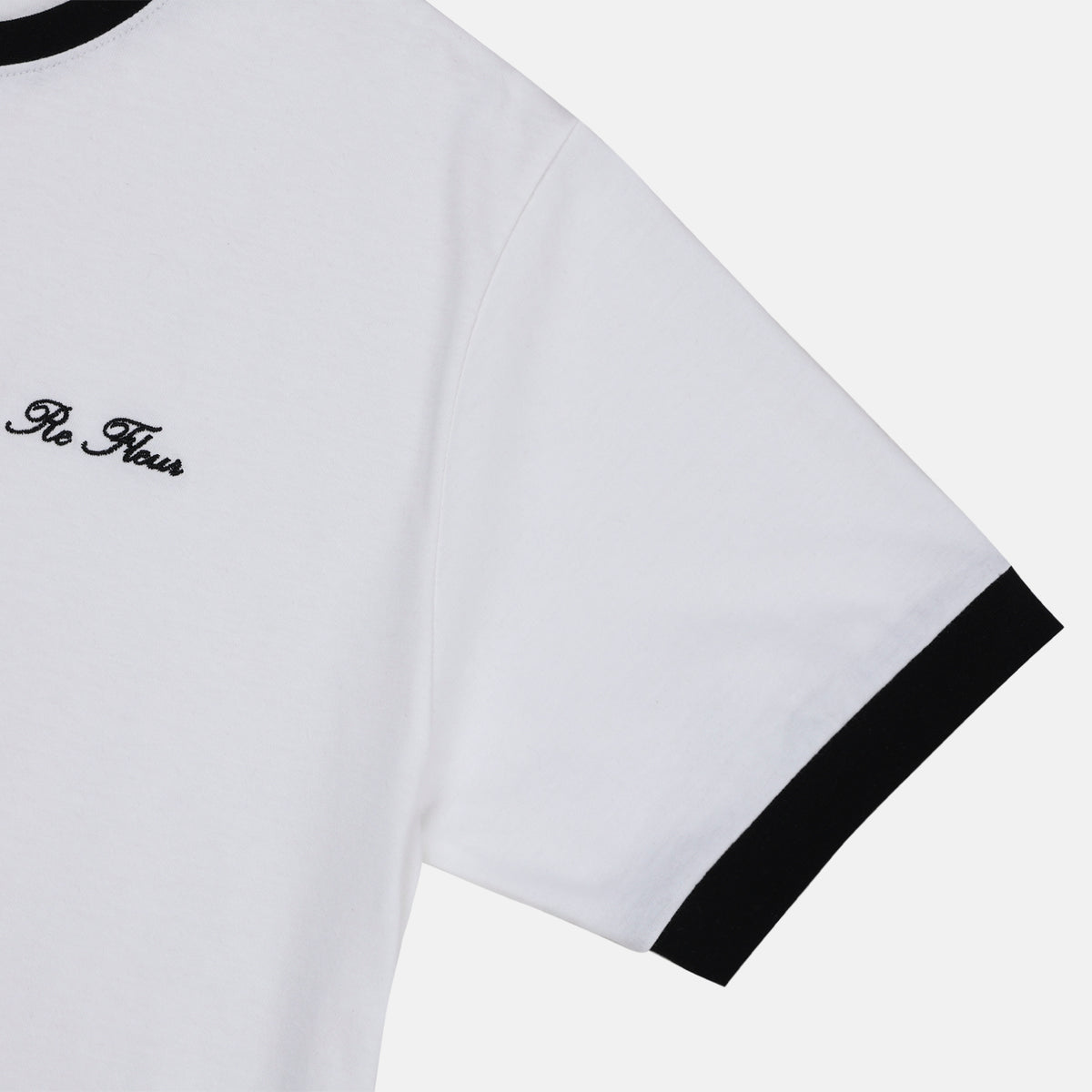 Contrast Trim Cotton T-Shirt