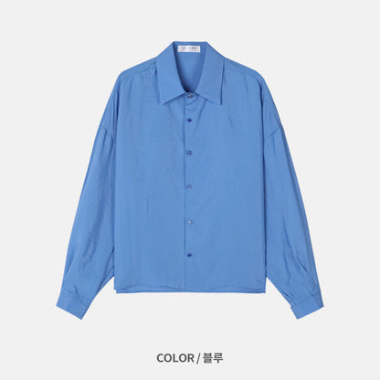 Cropped Lustrous Relax Shirt
