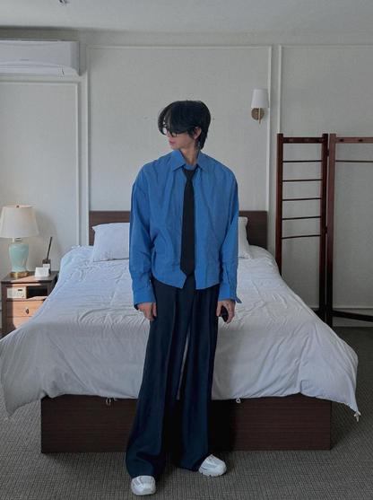 Cropped Lustrous Relax Shirt