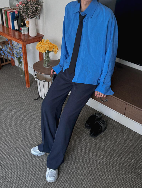 Cropped Lustrous Relax Shirt