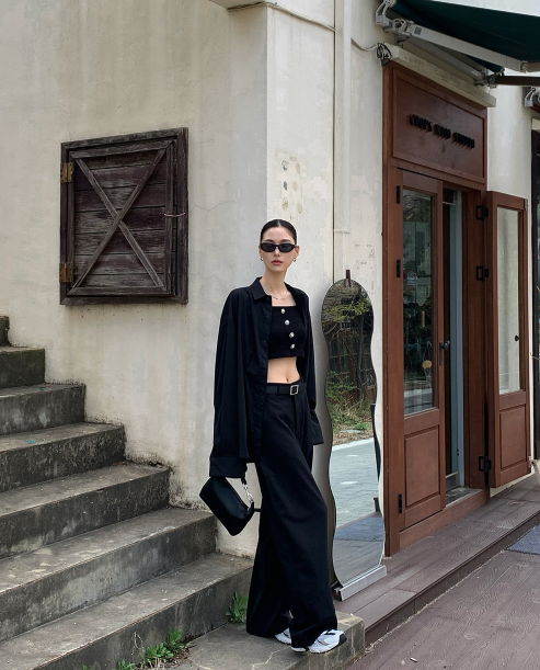 Wide Soft Poly Slacks