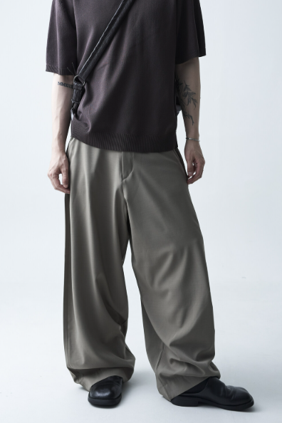 Wide Soft Poly Slacks