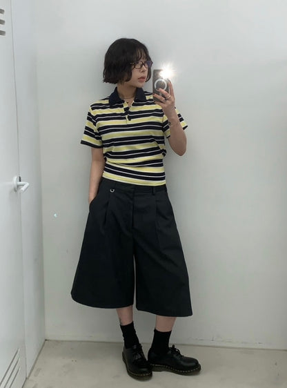 Tuck Bermuda Shorts