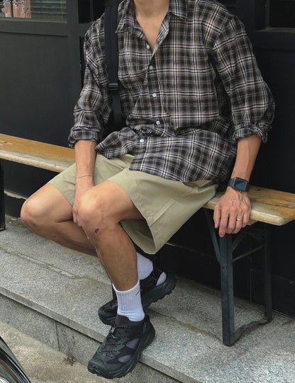 Plaid Pattern Long Sleeve Shirt