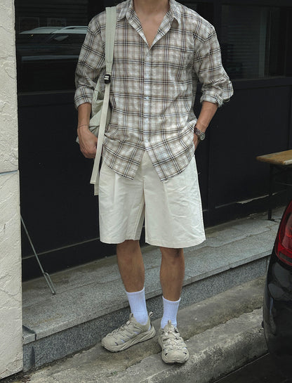 Plaid Pattern Long Sleeve Shirt