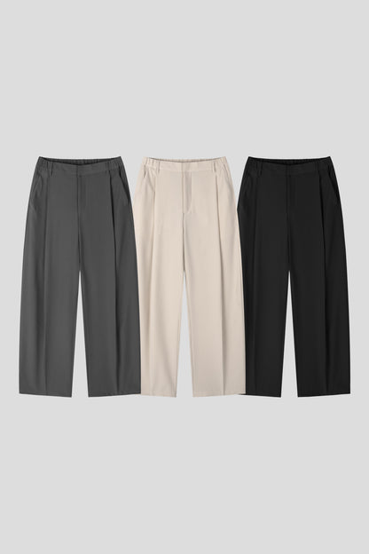 Wide Tuck Slacks