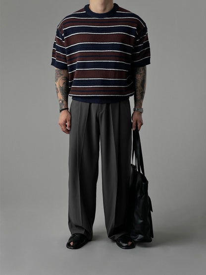 Wide Tuck Slacks