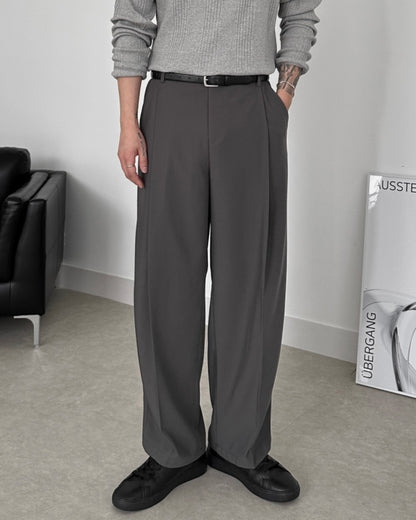 Wide Tuck Slacks