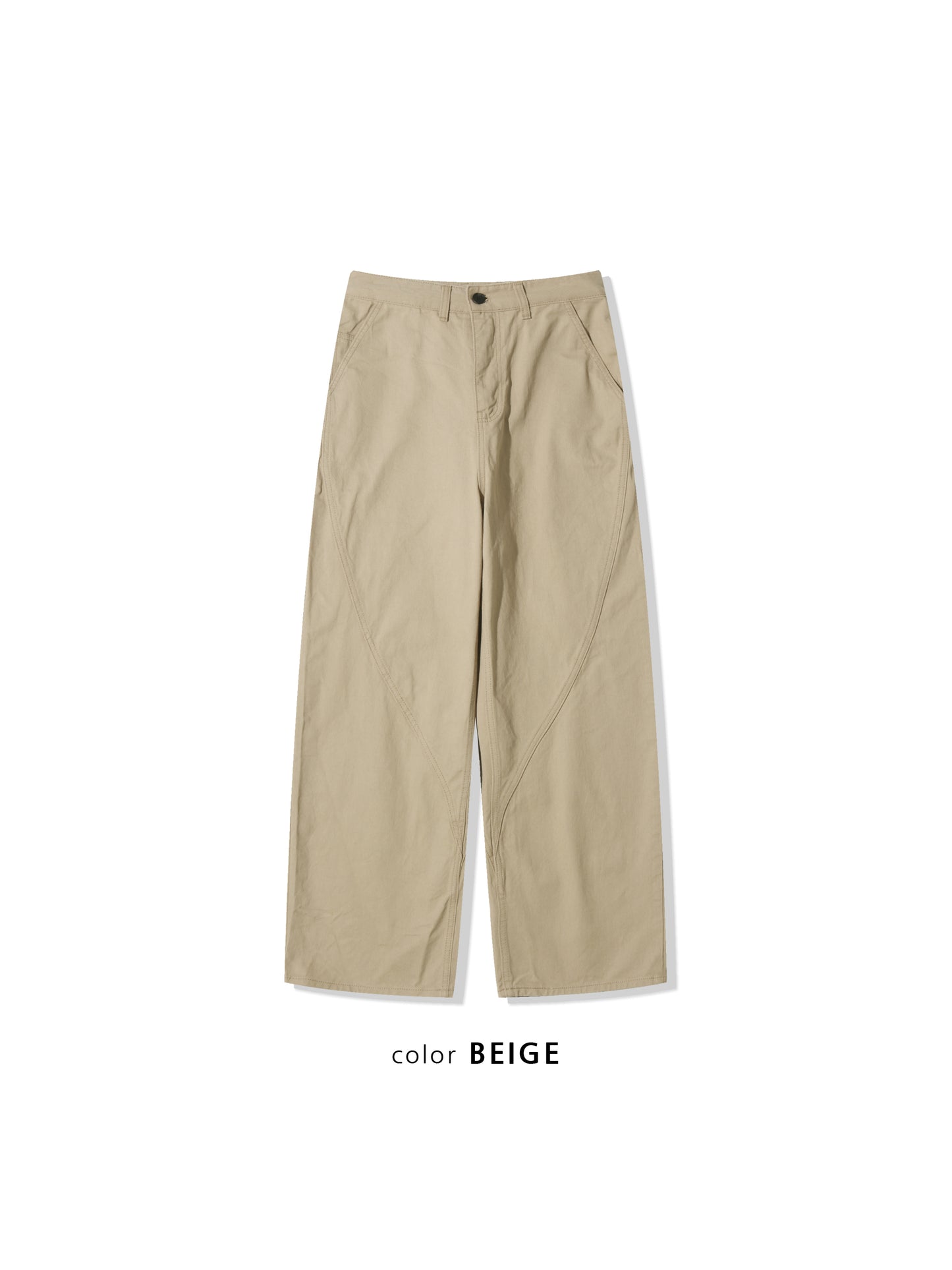Near Curve Cut Cotton Pants