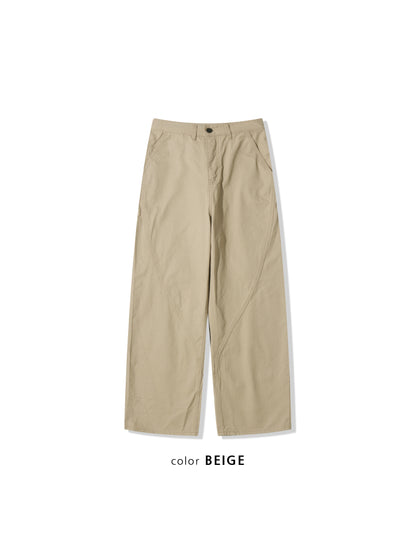 Near Curve Cut Cotton Pants