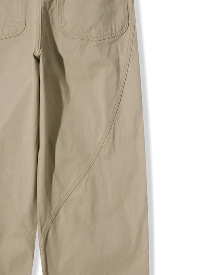 Near Curve Cut Cotton Pants