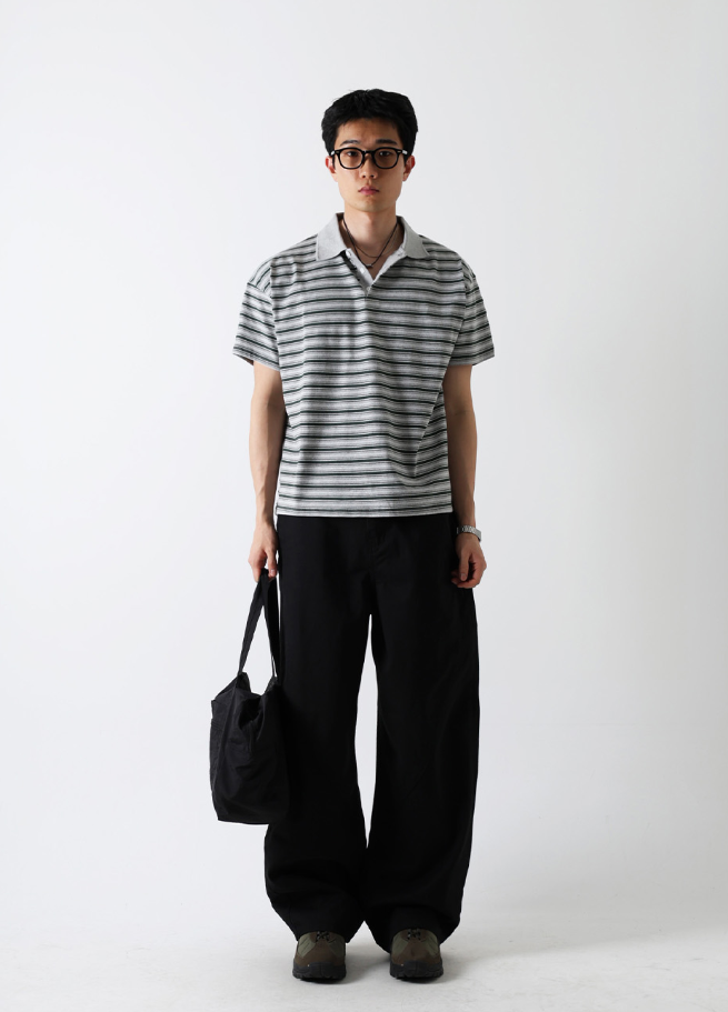 Near Curve Cut Cotton Pants