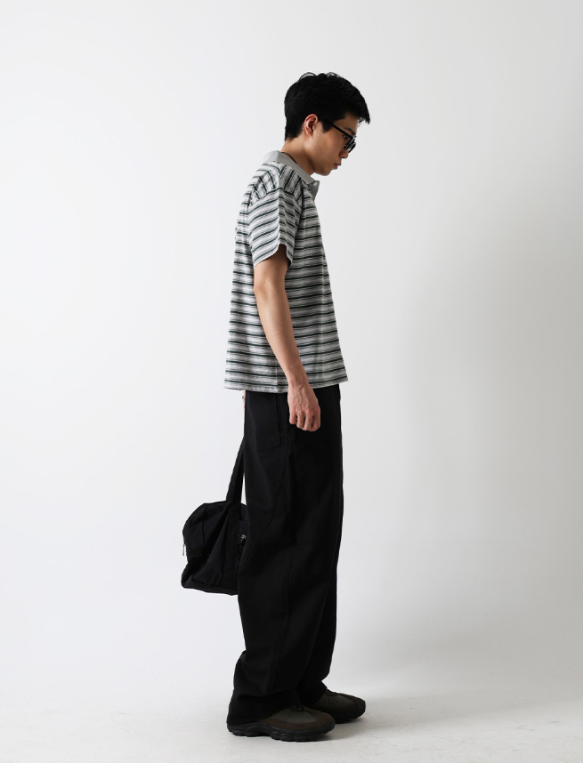 Near Curve Cut Cotton Pants