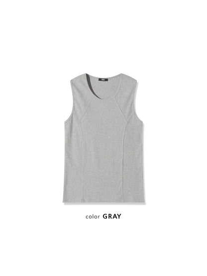 Seam Detail Ribbed Tank Top