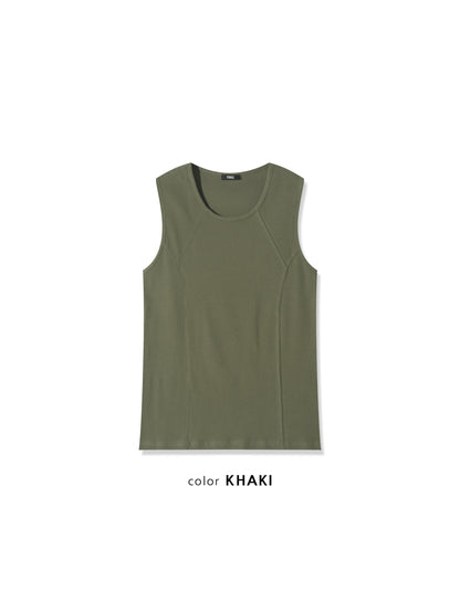 Seam Detail Ribbed Tank Top