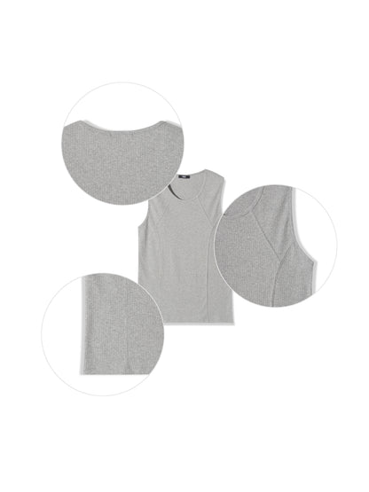 Seam Detail Ribbed Tank Top
