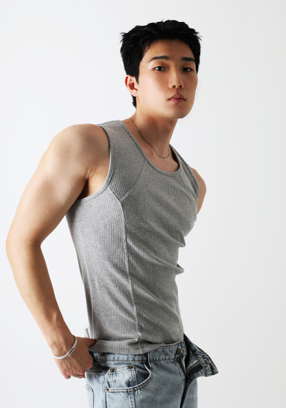 Seam Detail Ribbed Tank Top