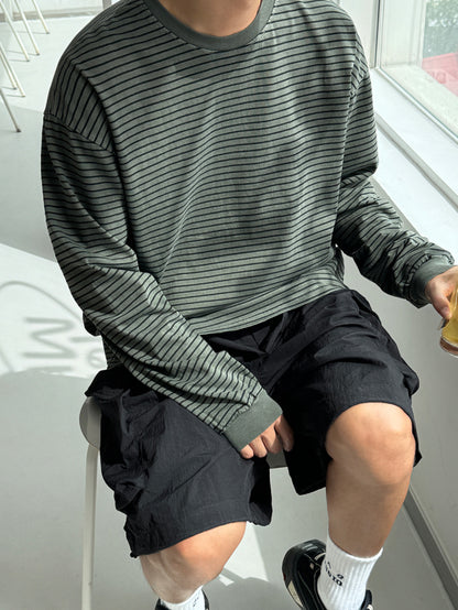 Pigment Stripe Long Sleeve Tee