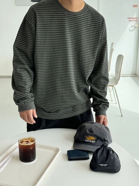 Pigment Stripe Long Sleeve Tee