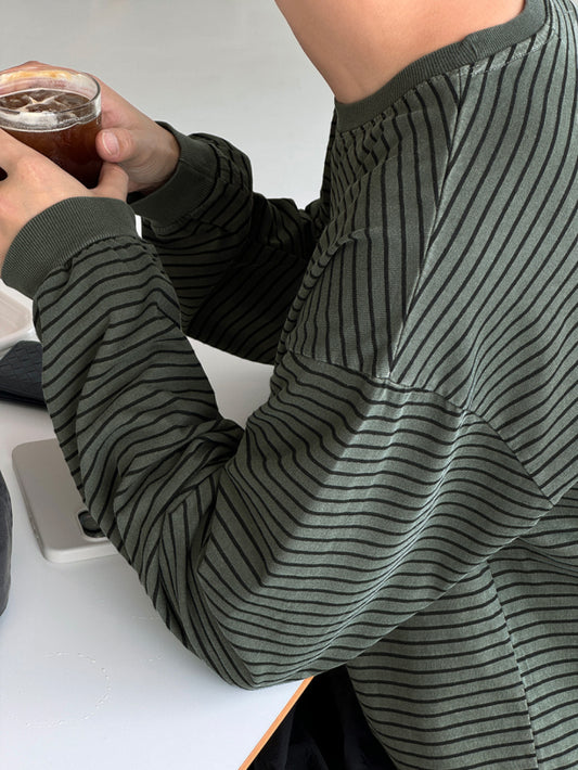 Pigment Stripe Long Sleeve Tee