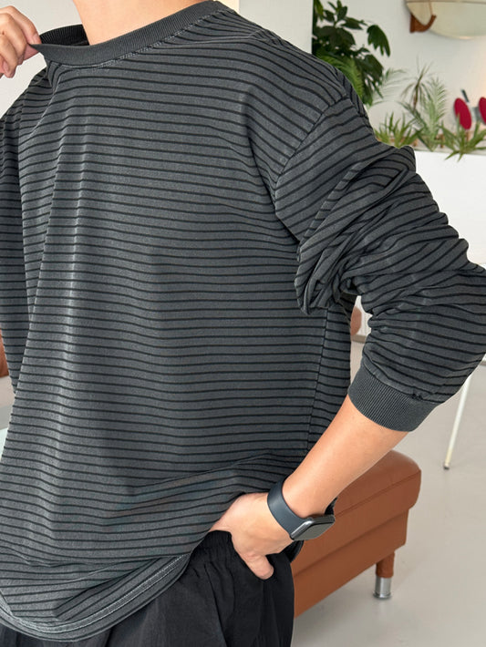 Pigment Stripe Long Sleeve Tee