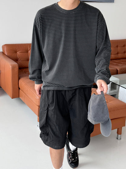 Pigment Stripe Long Sleeve Tee