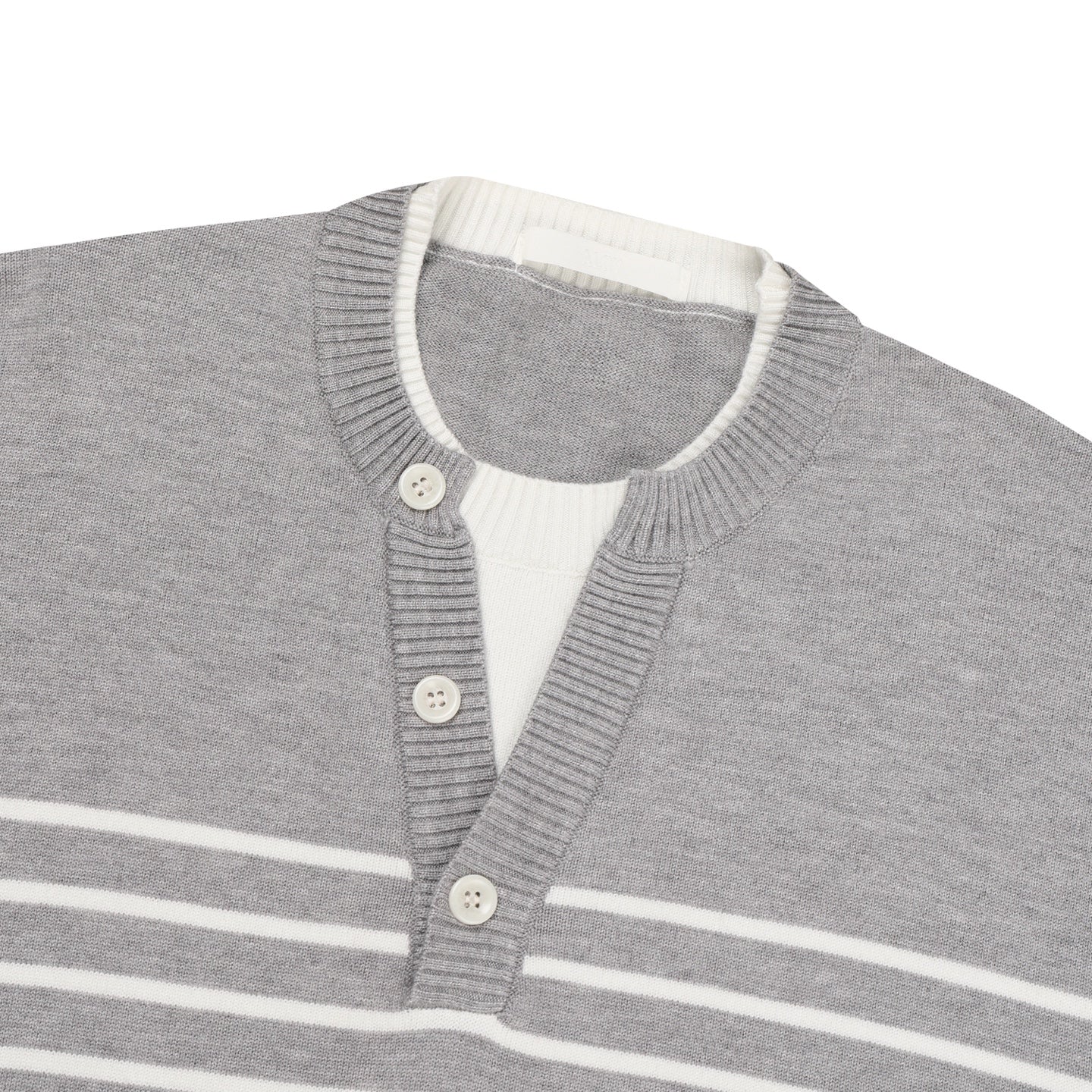 Breton Stripe Henley Knit