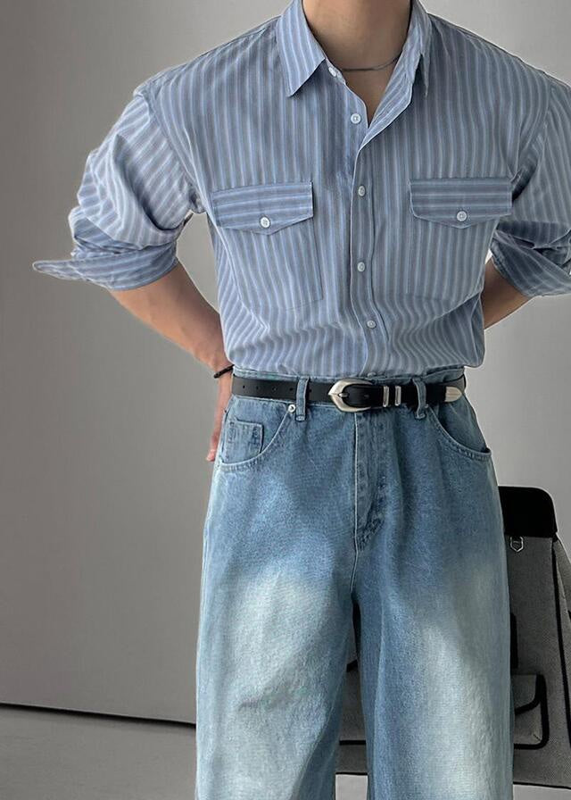 Twin-Pocket Stripe Shirt