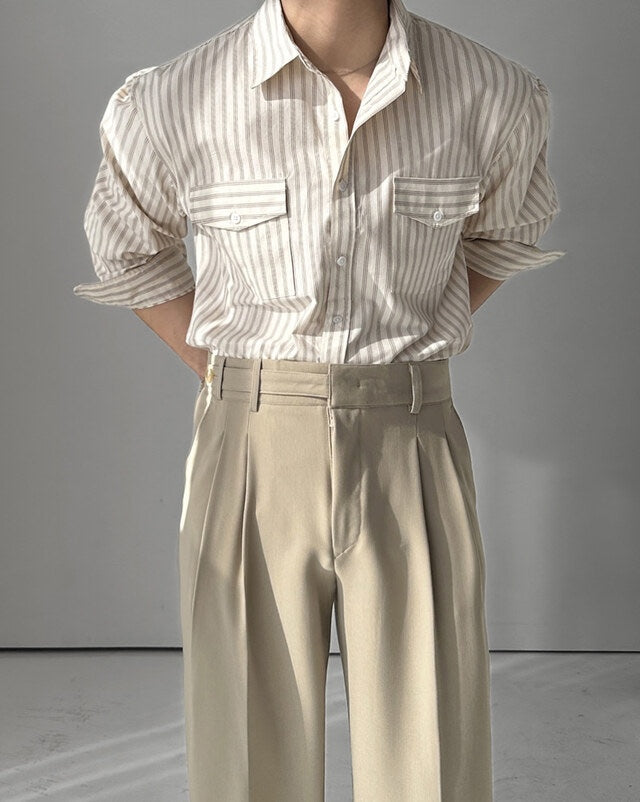 Twin-Pocket Stripe Shirt