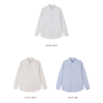 Twin-Pocket Stripe Shirt