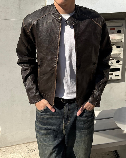 Vintage Racer Leather Jacket