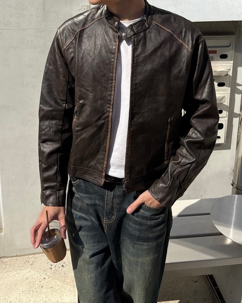 Vintage Racer Leather Jacket