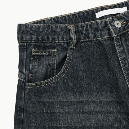 Arc Balloon Distressed Denim