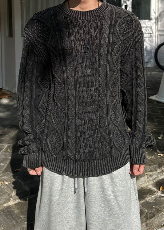 Classic Cable Crew Knit